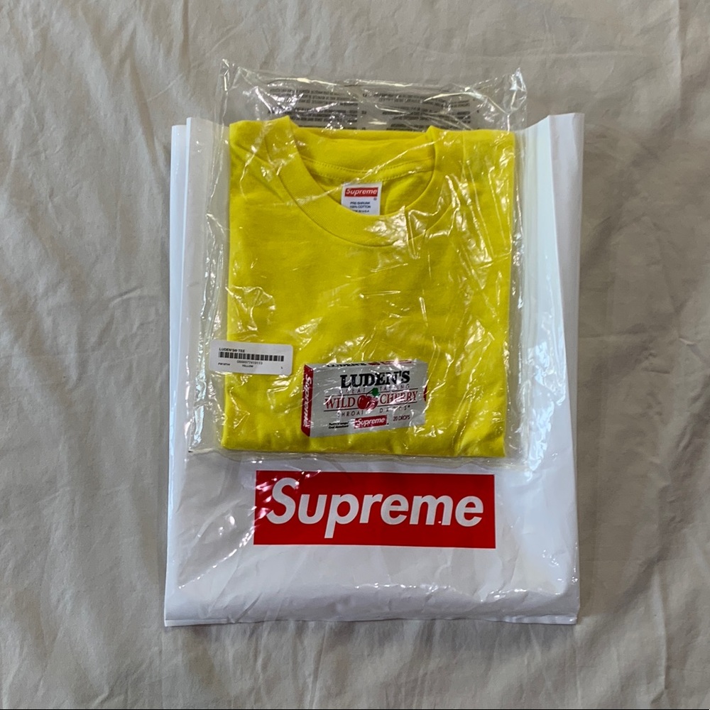 Yellow Supreme Luden’s Cough Drop Tee